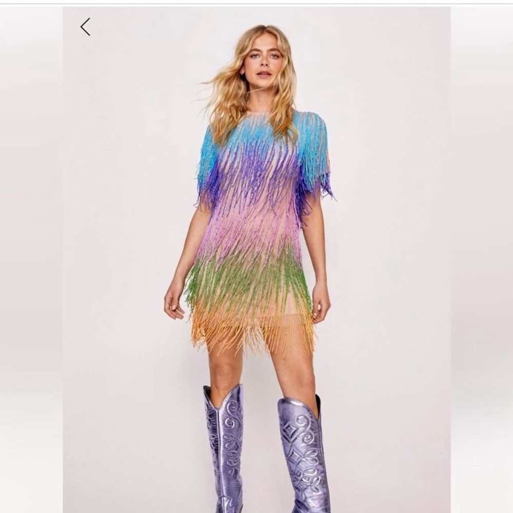 Nasty Gal fringe dress